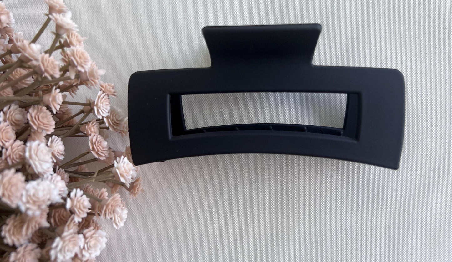 Women Hair Claw, Big Rectangle Hair Clamp for Girl, Girlish Hair Clip, Hair Accessories, Gift for Her
