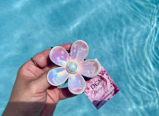 Flower hair claw clip.