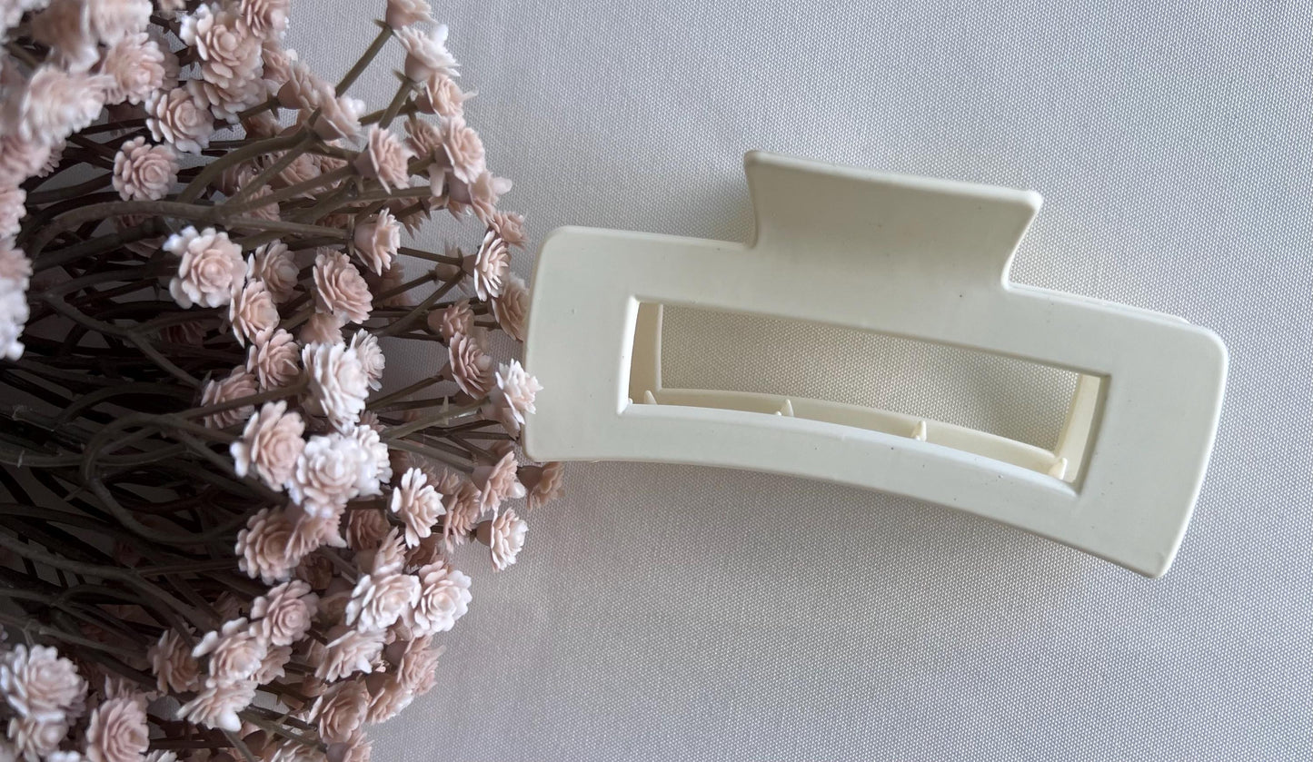 Women Hair Claw, Big Rectangle Hair Clamp for Girl, Girlish Hair Clip, Hair Accessories, Gift for Her