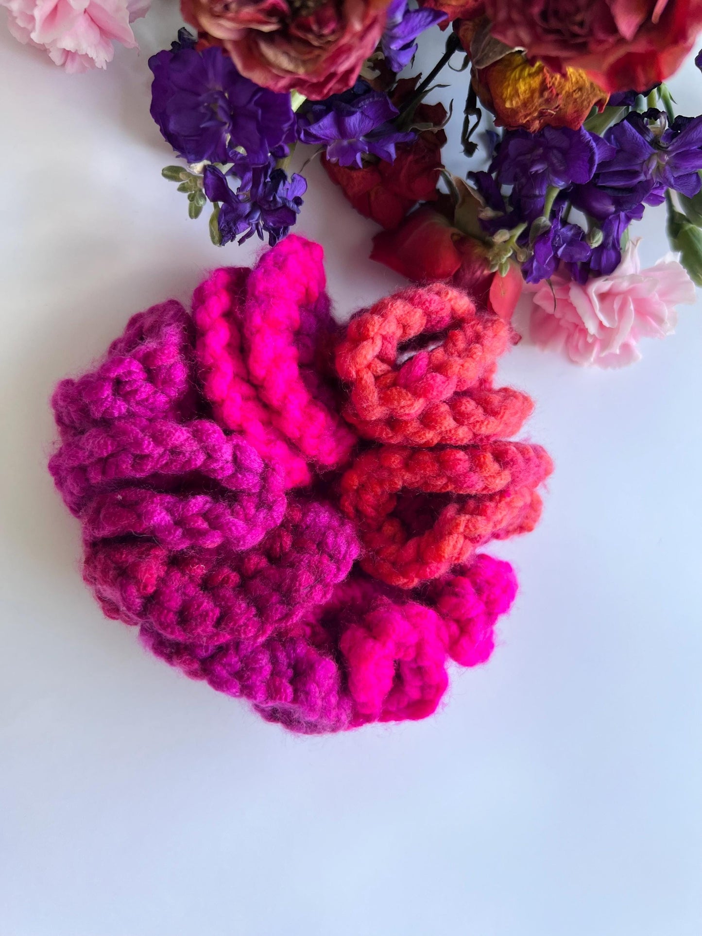 Crochet scrunchie, ballerina hair accessories, hair accessories, dancers hair accessories, back to school supplies.